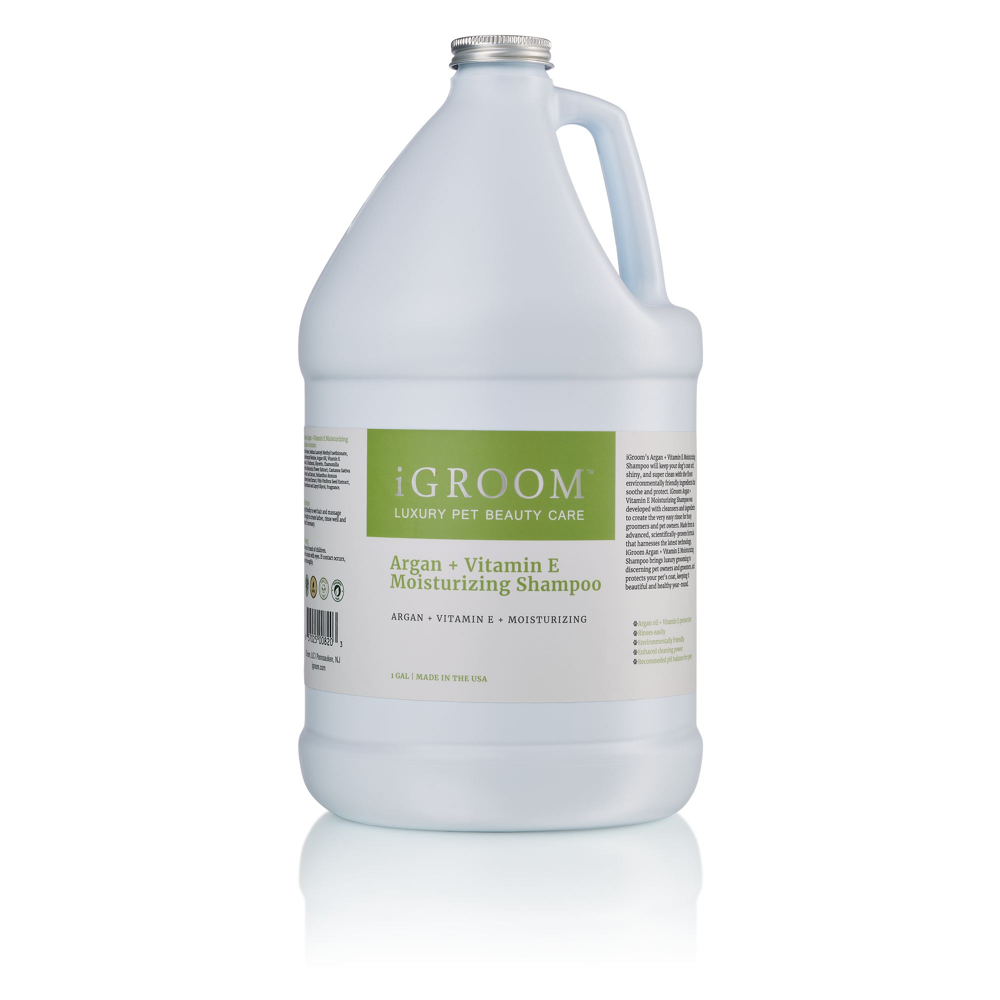 iGROOM Argan Oil & Vitamin E Clarifying Shampoo for Dogs - Deep Cleansing & Moisturizing Formula (8oz & 16oz) - Perfect for Bath Time & Grooming Sessions
