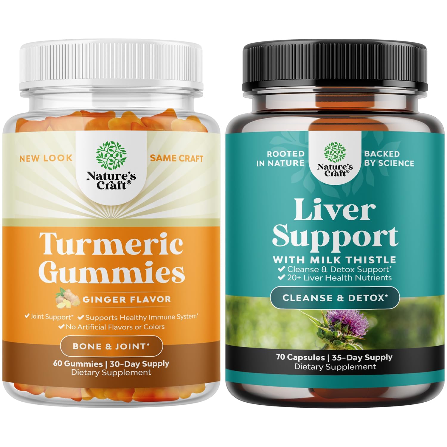 Turmeric Curcumin Gummies with Milk Thistle & Dandelion Root - Immune Support, Liver Detox & Joint Care Supplement - Natural Skin Health Boost - Perfect for Daily Wellness & Active Lifestyle