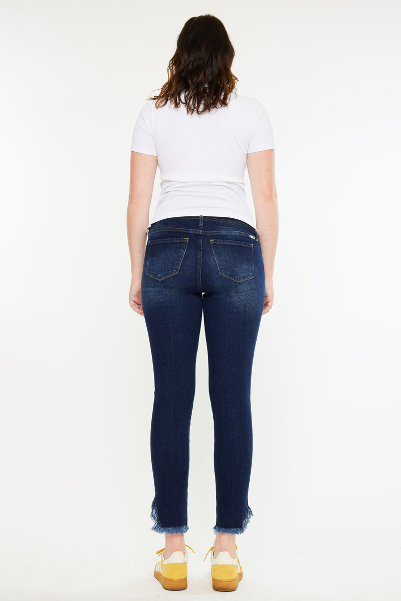Ruth Maternity Ankle Skinny Jeans - Stretchy Comfort Fit Pants for Pregnant Women | Perfect for Work, Casual Outings & Everyday Wear