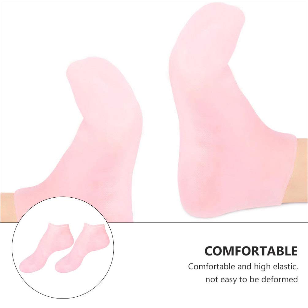 Hydrating Moisturizing Foot Socks & Hand Gloves Set - Exfoliating Cracked Heel Care with Sock Remover - Perfect for Overnight Foot Treatment, Spa Day & Dry Skin Relief