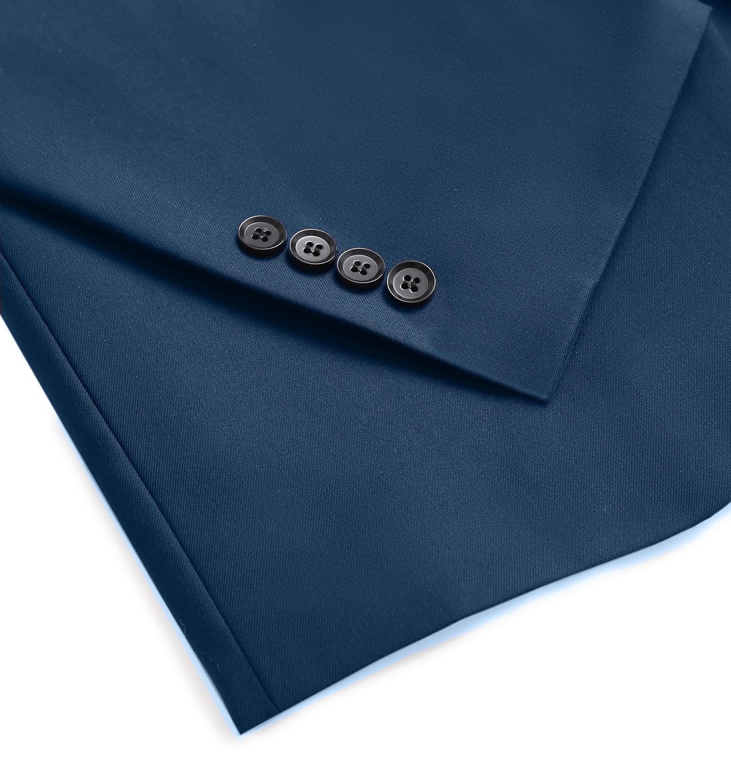 GATMSTZ Men's Slim Fit 3-Piece Business Suit Set - Blue One Button Blazer with Vest & Pants | Formal Wear for Office, Weddings & Special Occasions