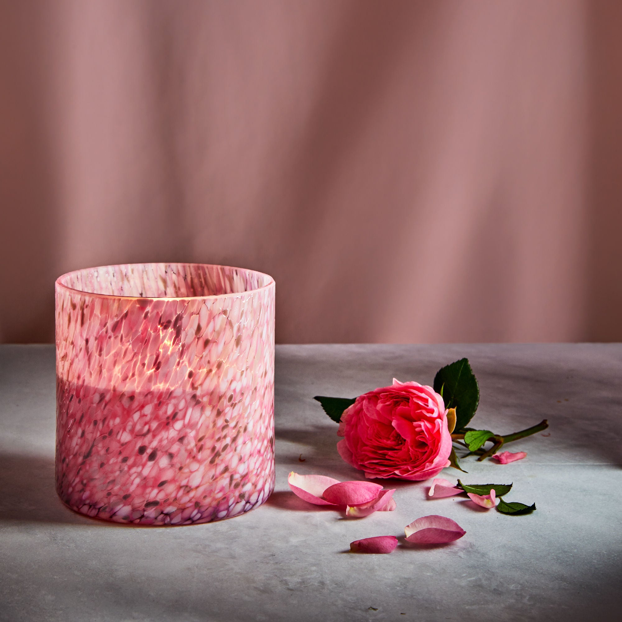 Absolute Rose de Mai Scented Candle - Premium Luxury Home Fragrance for Relaxation, Spa & Romantic Ambience