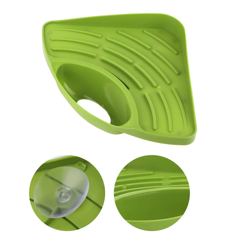 Multifunctional Kitchen Sink Corner Organizer - Space Saving Draining Rack & Storage Accessories for Dishes, Sponges, Utensils - Perfect for Small Kitchens, Apartments & RVs