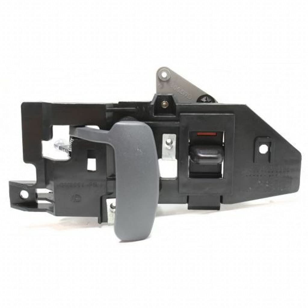 Replacement Gray Interior Door Handle for Chevy Express 1500 Front Passenger Side (1996-2014) - Includes Door Lock Button - Compatible with Base/LS/LT Trim | Perfect for DIY Car Repairs & Interior Upgrades