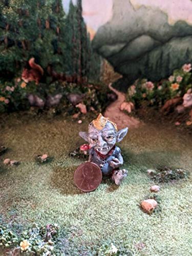 Jubal The Troll GO 17852 Miniature Fairy Garden Decor - Handcrafted Resin Ornament & Statue by Lukas Winges for Outdoor Garden, Home Decor & Fantasy Collection | Perfect for Fairy Gardens, Terrariums & Gift Giving