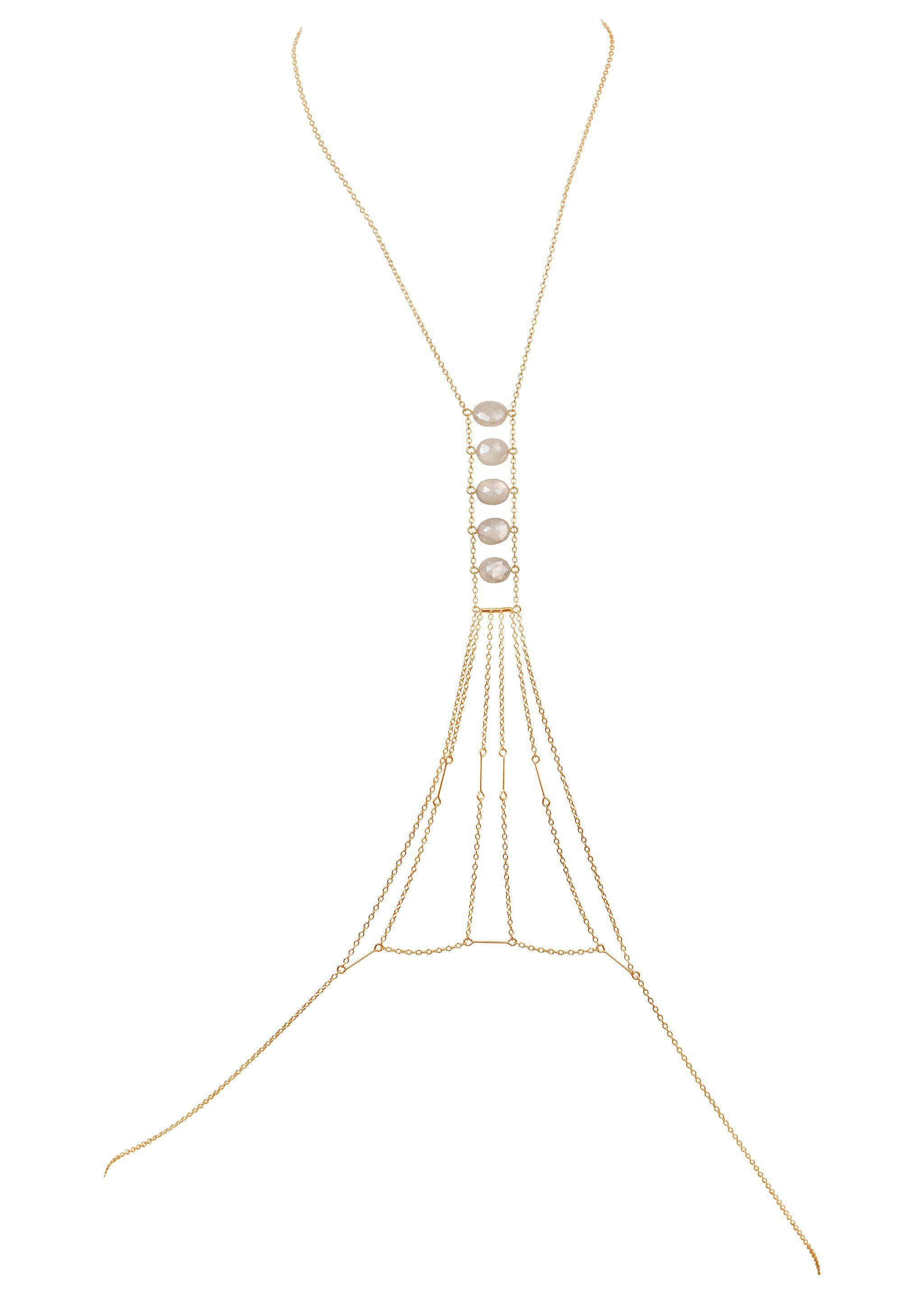 Healing Heart Chakra Gemstone Body Chain Jewelry - Rose Quartz & Amethyst Crystal Waist Chain for Yoga, Meditation & Spiritual Healing