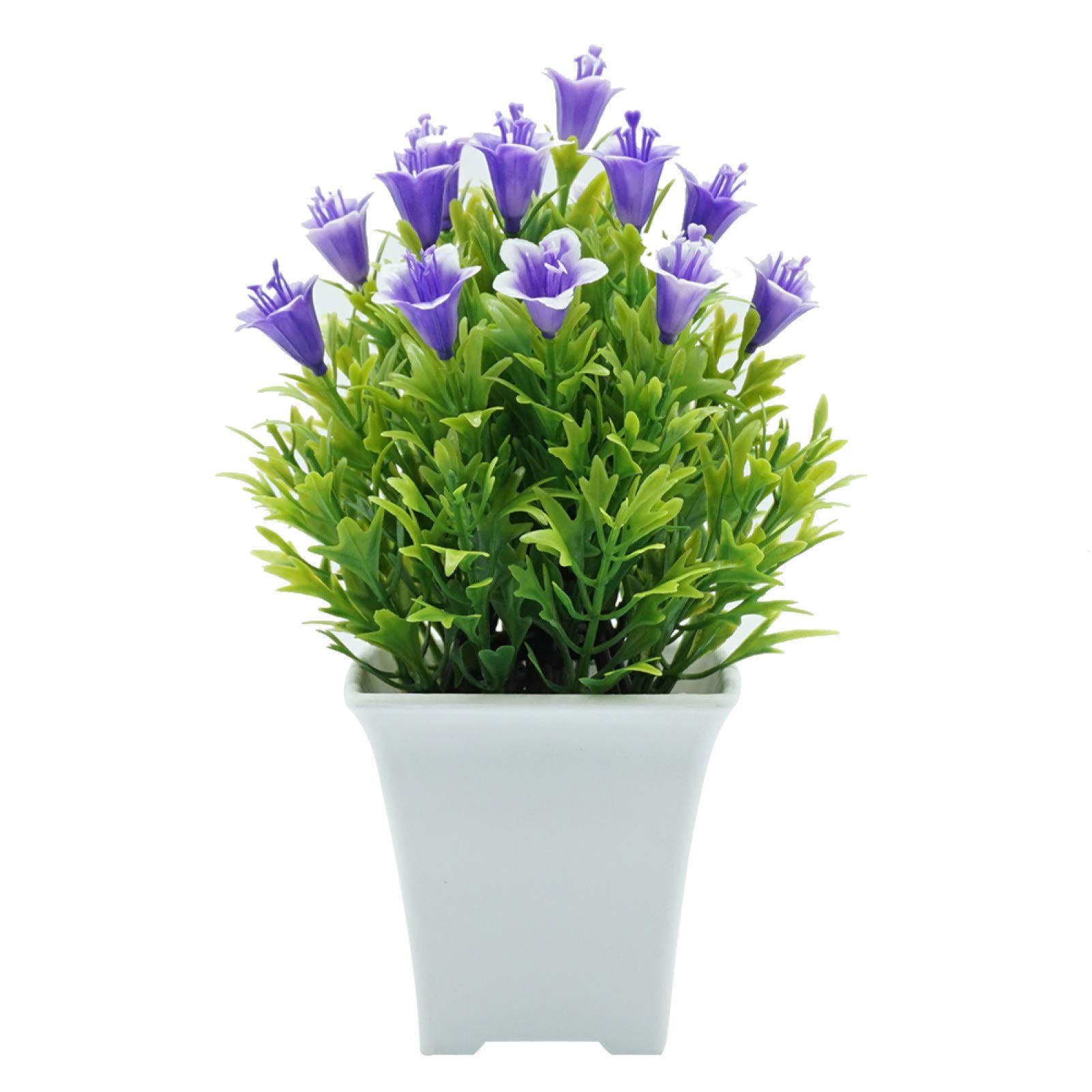 Artificial Lily Flower Bonsai - Purple Silk Fake Flowers for DIY Wedding Party Decor, Garden Arrangement & Spring Home Decoration - Perfect for Table Centerpieces, Office Desk Decor & Gift Giving
