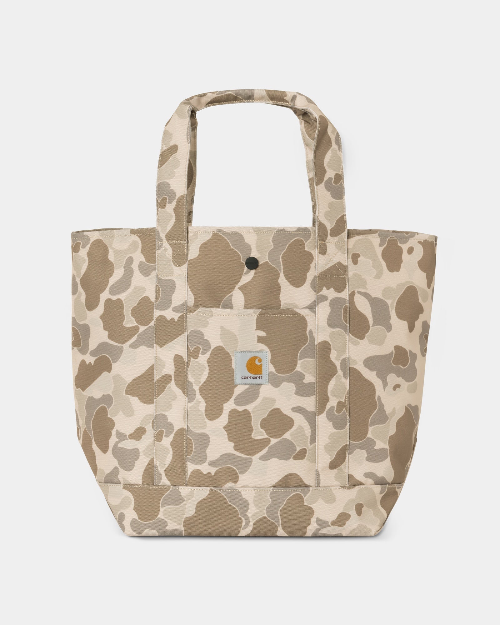 Jakob Tote Bag - Waterproof Canvas Desert Duck Camo Print | Stylish & Durable Shopping Bag for Women | Perfect for Beach, Travel & Daily Use