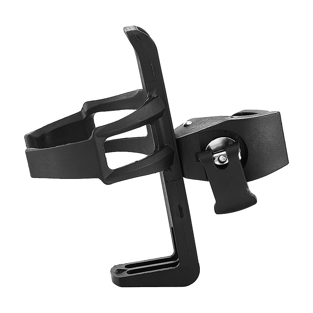 Motorcycle Cup Holder - Black Plastic Drink Bottle Stand for Handlebar | Riding & Commuting