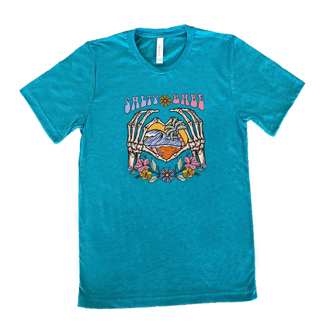 Salty Babe Graphic T-Shirt for Men & Women | Unisex Casual Cotton Tee for Beach, Festival, and Everyday Wear