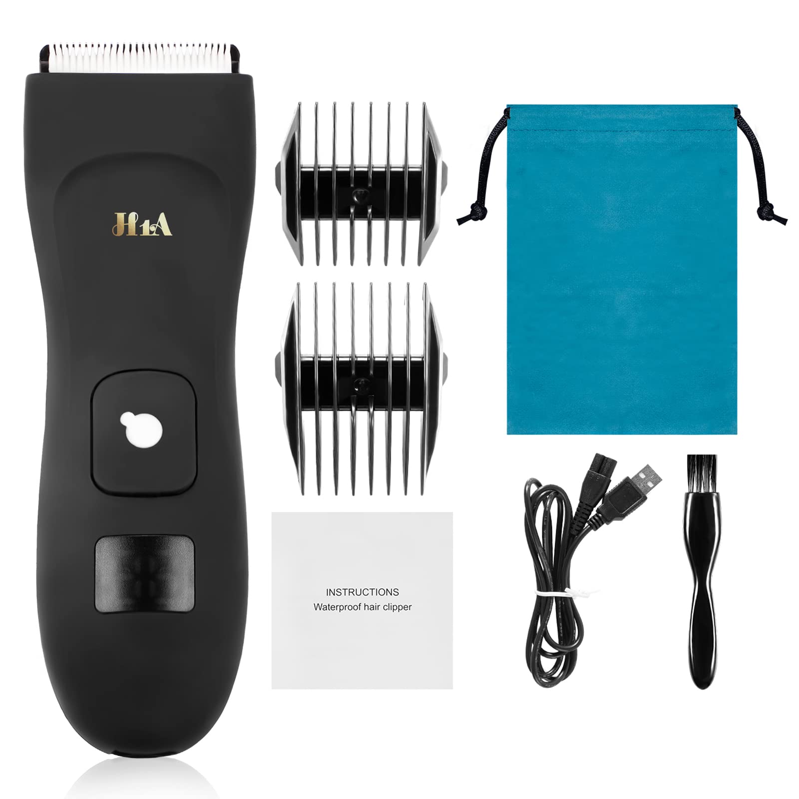 Women's Cordless Electric Body Hair Trimmer - Rechargeable Bikini & Pubic Hair Clipper with LED Display, IPX7 Waterproof, Adjustable Blades for Bikini Line, Armpit & Body Grooming | Perfect for Shower Use & Travel