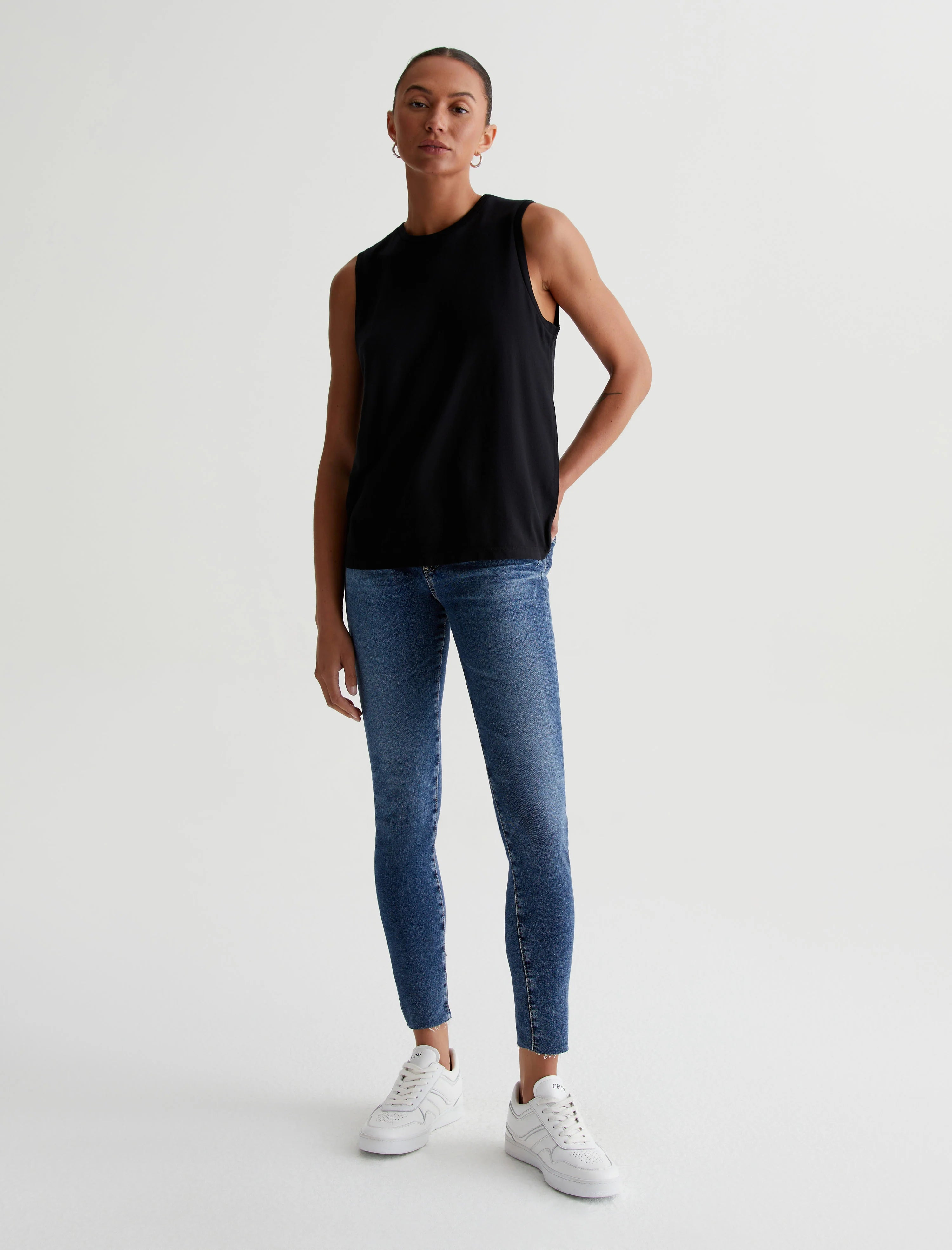 Farrah Skinny Ankle Jeans for Women - Stretch Denim Pants, High Waist Slim Fit, 12 Years Fluid Wash - Perfect for Casual Wear, Office and Date Nights