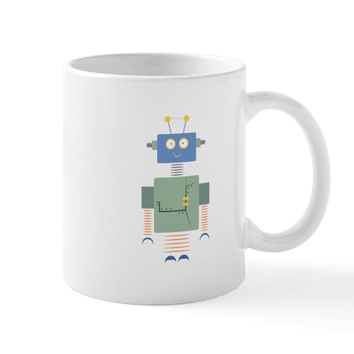 White - Robot Mugs