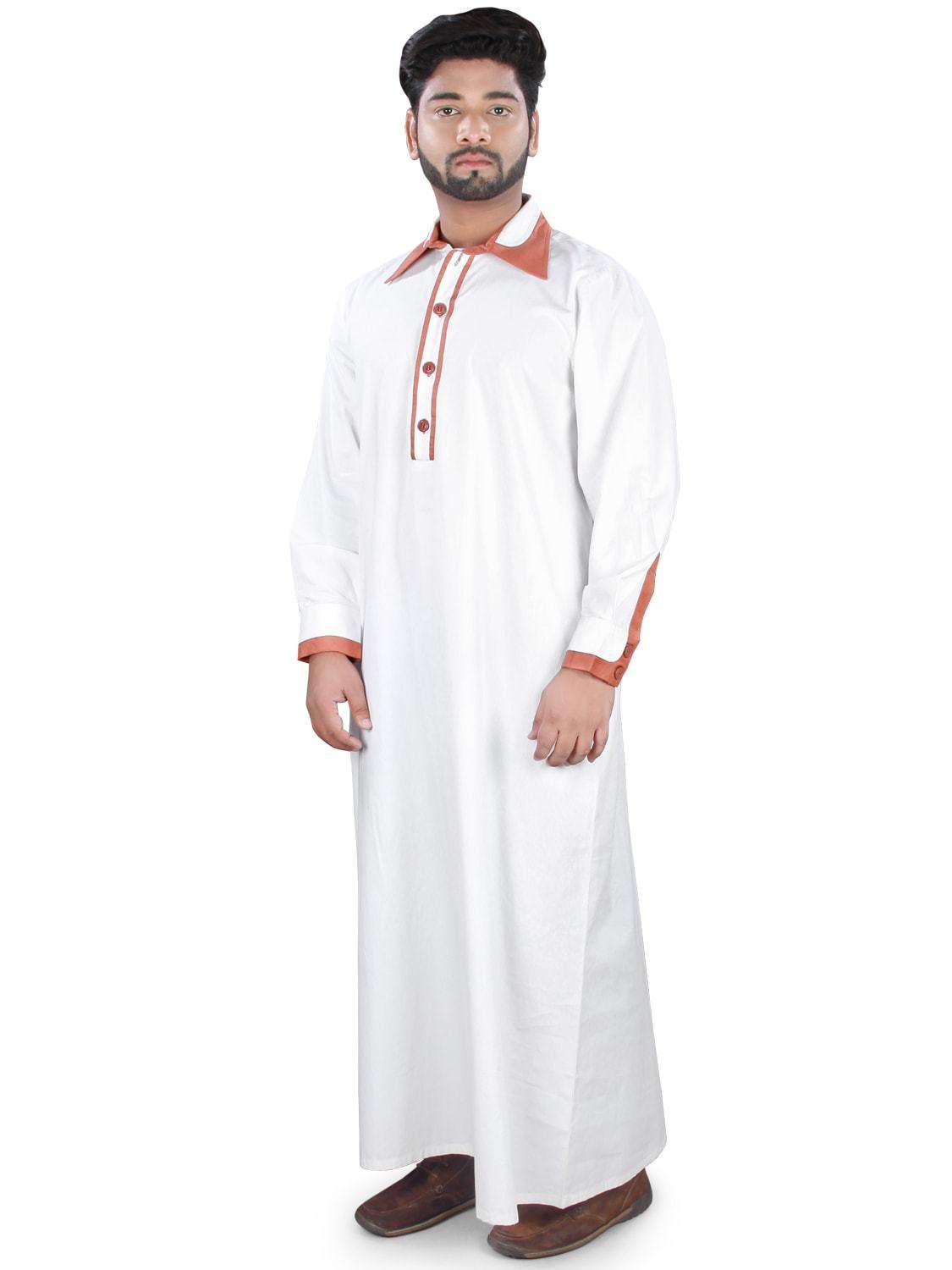 Elegant Jazib Galabiyya - Traditional Arabic Dress for Men - Comfortable & Stylish Islamic Clothing for Prayer, Eid, and Special Occasions