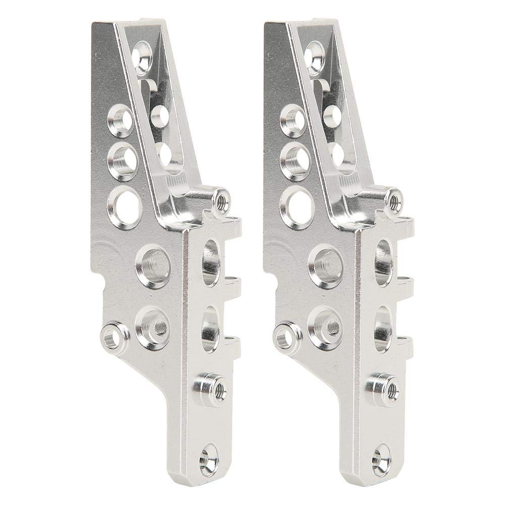 High Simulation Durable Aluminum Alloy RC Shock Link Mount - Front & Rear Shock Fitting for 1/10 Scale RC Crawler Cars (Silver) | Perfect for Off-Road Racing & Trail Crawling