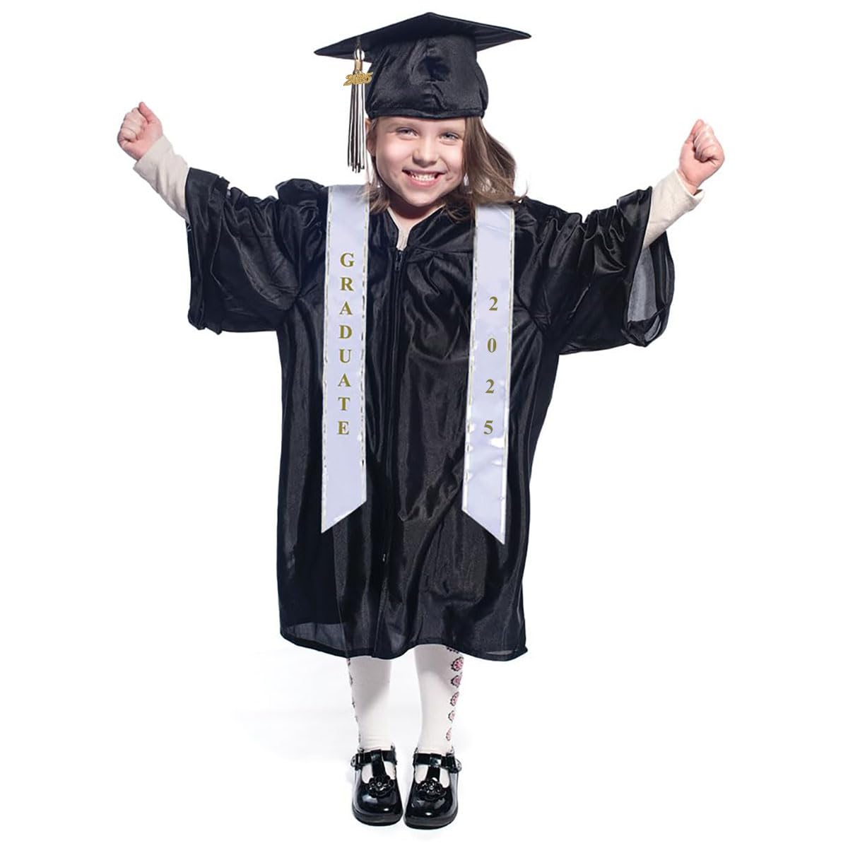 Premium Graduation Cap & Gown Set with Tassel, Sash, Class Ring & Diploma - Complete Graduation Outfit for High School & College Ceremonies - Perfect for Commencement, Photos & Graduation Parties
