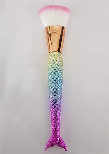 AASA Professional Foundation Makeup Brush for Face - Soft Synthetic Bristles, Multicolor - Perfect for Liquid, Cream & Powder Makeup Application