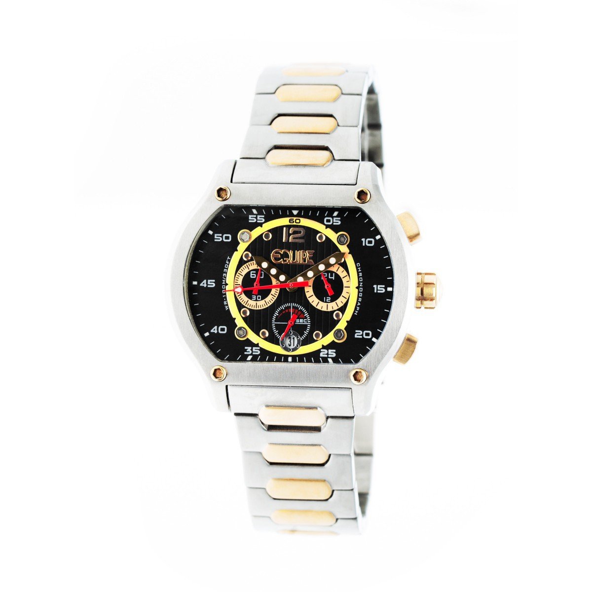 Equipe Dash Men's Bracelet Watch with Date Display - Silver & Gold Stainless Steel Watch for Business, Casual & Formal Wear - Perfect for Office, Parties & Everyday Use