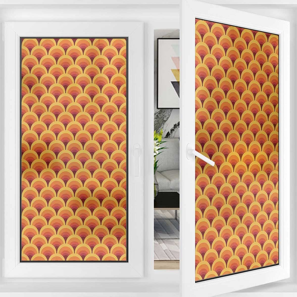 Premium Window Tinting Film for Home - Warm Color Privacy Window Stickers | UV Protection & Heat Reduction for Living Room, Office & Bedroom Windows