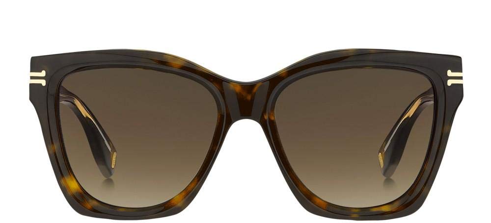 Marc Jacobs MJ 1000/S Havana Brown Shaded Sunglasses for Women - 54mm Lens, 17mm Bridge, 140mm Temple - Perfect for Beach, Driving & Fashion Accessories