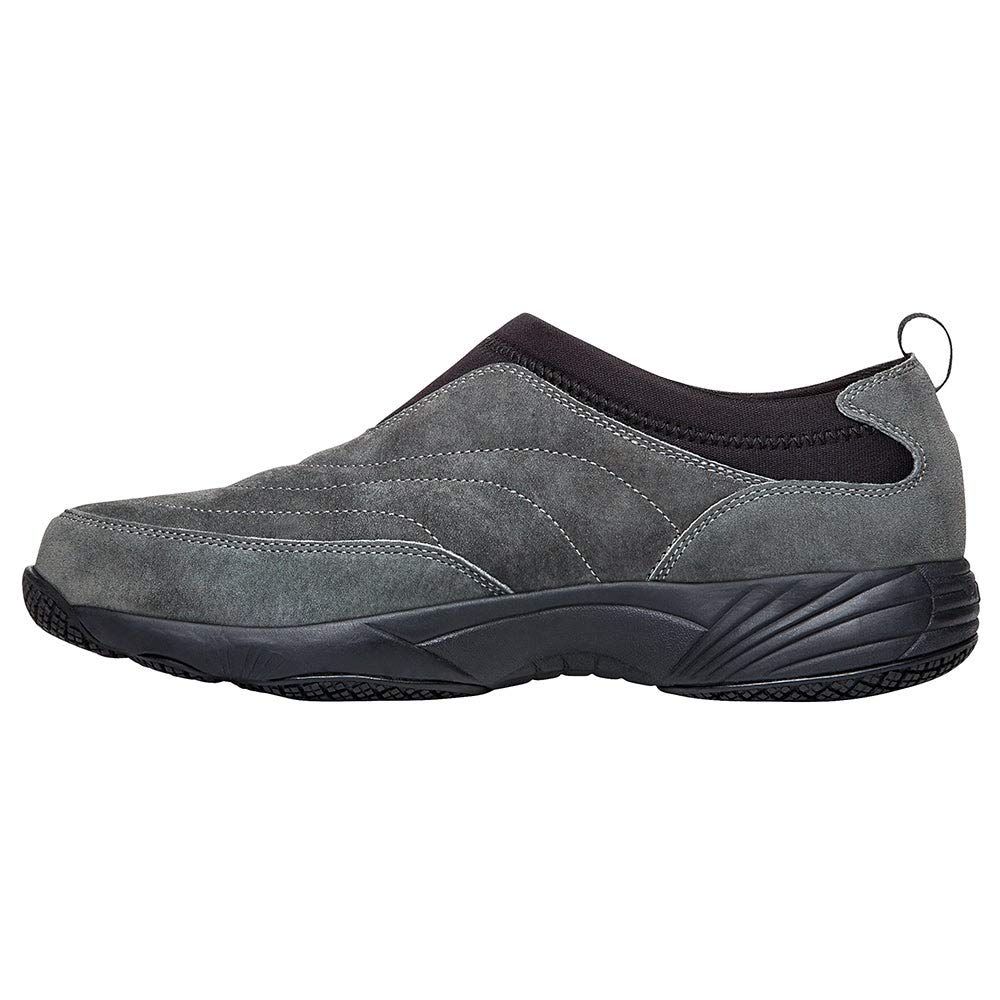 Propet Men's Wash & Wear II Slip-On Sneakers - Comfortable Casual Shoes for Walking & Everyday Wear - Black (Ideal for Travel, Work & Outdoor Activities)