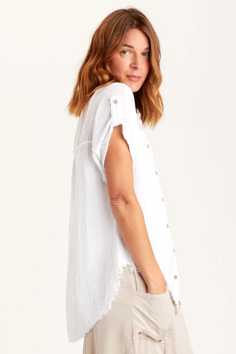Aurelius Tunic for Women - Elegant White Blouse | Perfect for Office Wear, Casual Outfits & Special Occasions