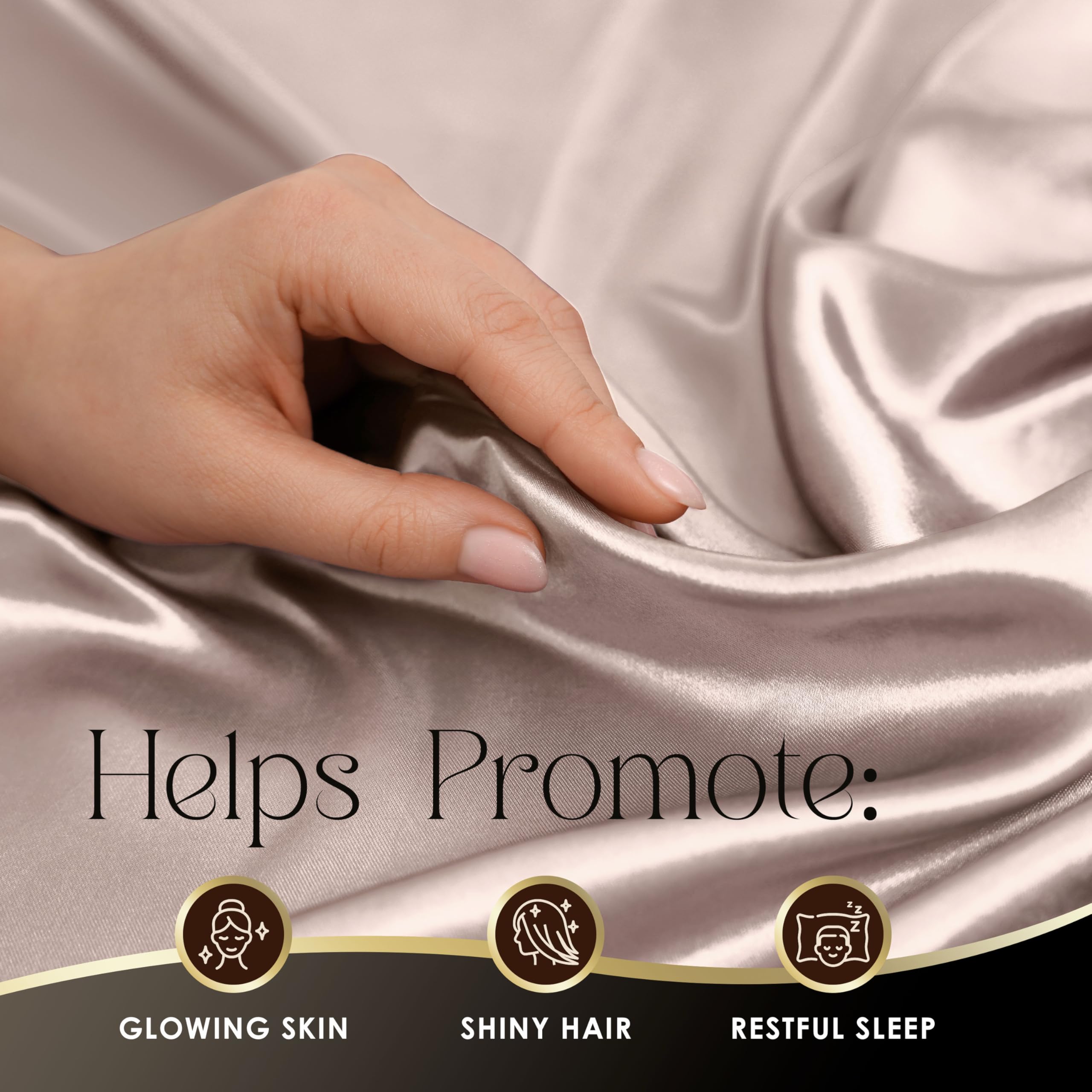 Martex Elegance 3-Piece Luxury Rose Gold Satin Sheet Set - Twin Size, Silky Soft & Smooth, Hotel Quality for Hair & Skin Care - Perfect for Bedroom, Guest Room, and Spa Retreats