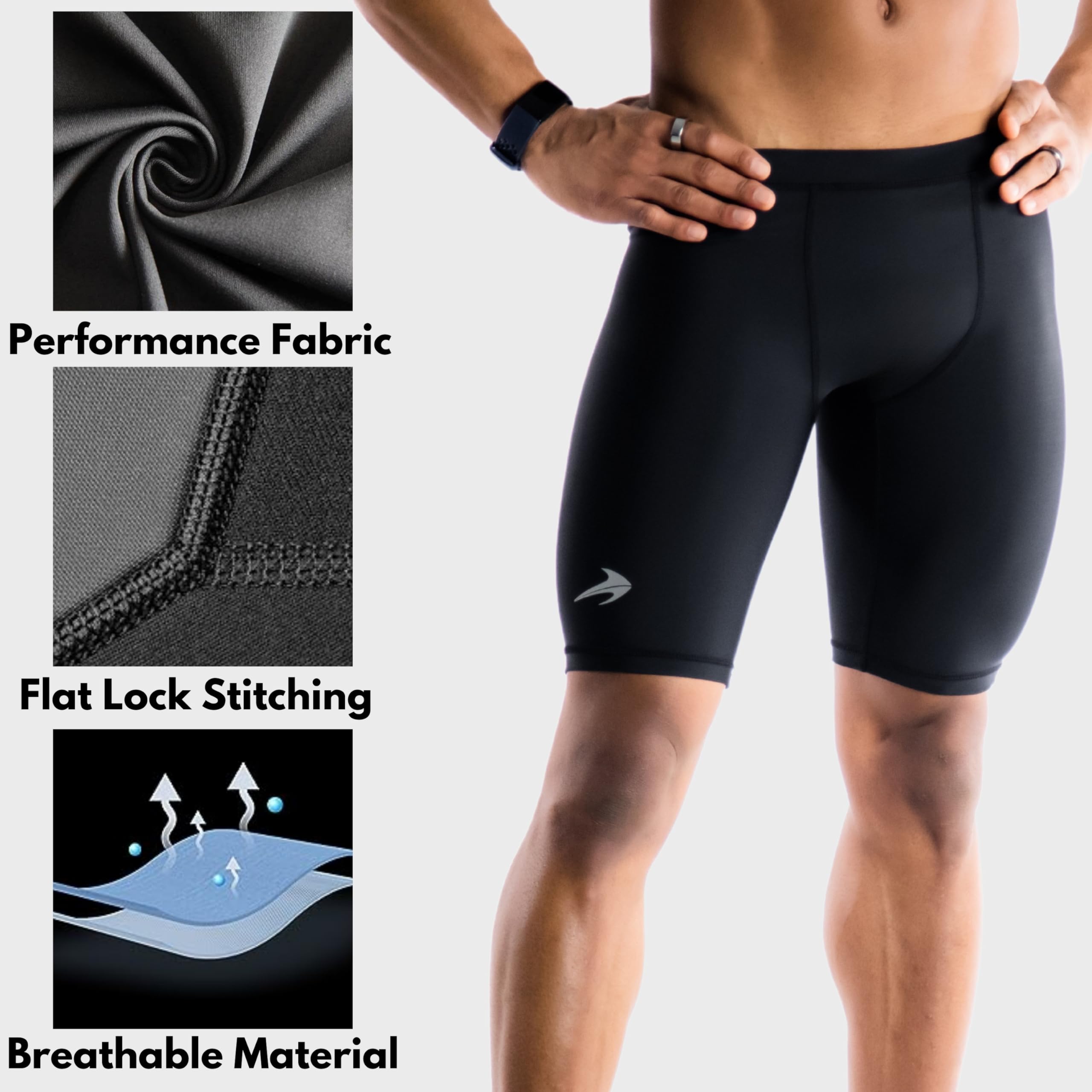 Men's Compression Shorts for Biking, Running & Workouts - Breathable Athletic Underwear for Active Lifestyles | Perfect for Cycling, Gym Training & Sports Performance