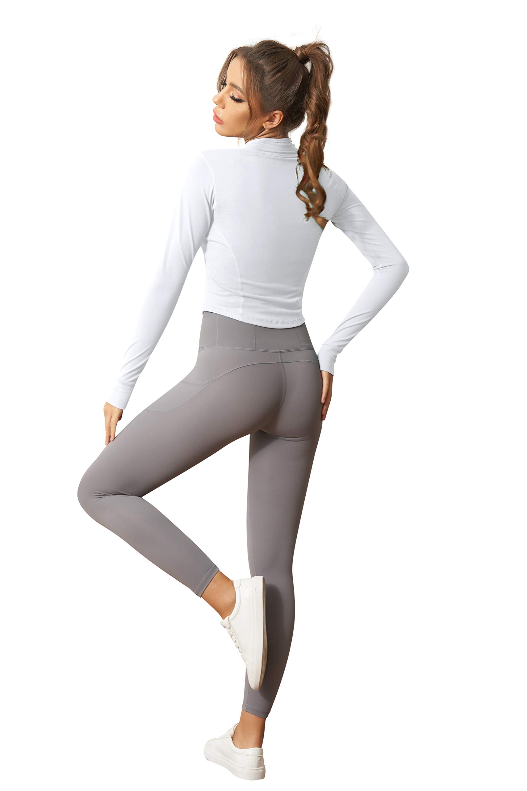 Women's Lightweight Stretchy Athletic Jacket - Full Zip Running & Workout Track Jacket for Gym, Yoga & Outdoor Activities