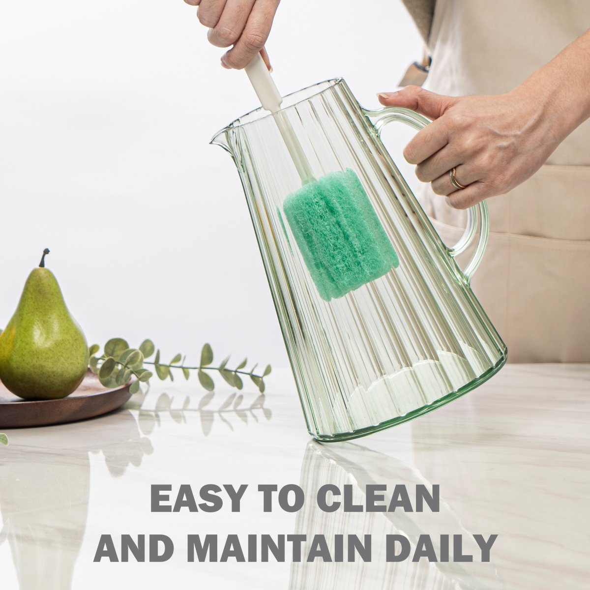 ChillClassic 76 oz BPA-Free Water Pitcher with Filter - Large Capacity Refrigerator Water Dispenser for Clean Drinking Water at Home, Office & Outdoor Activities