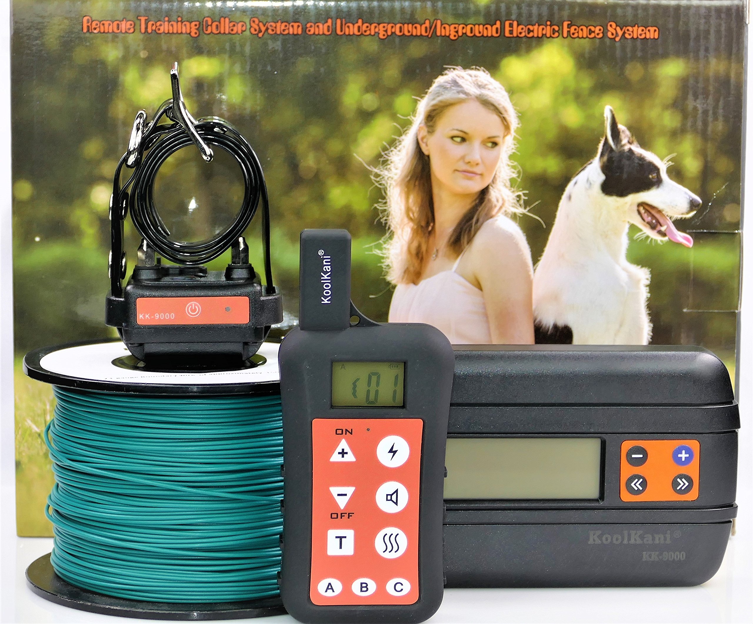 Underground Electric Dog Fence System with Waterproof Collar - 1 Dog Invisible Fence for Yard Containment & Pet Safety | Perfect for Backyard, Garden & Large Property Protection