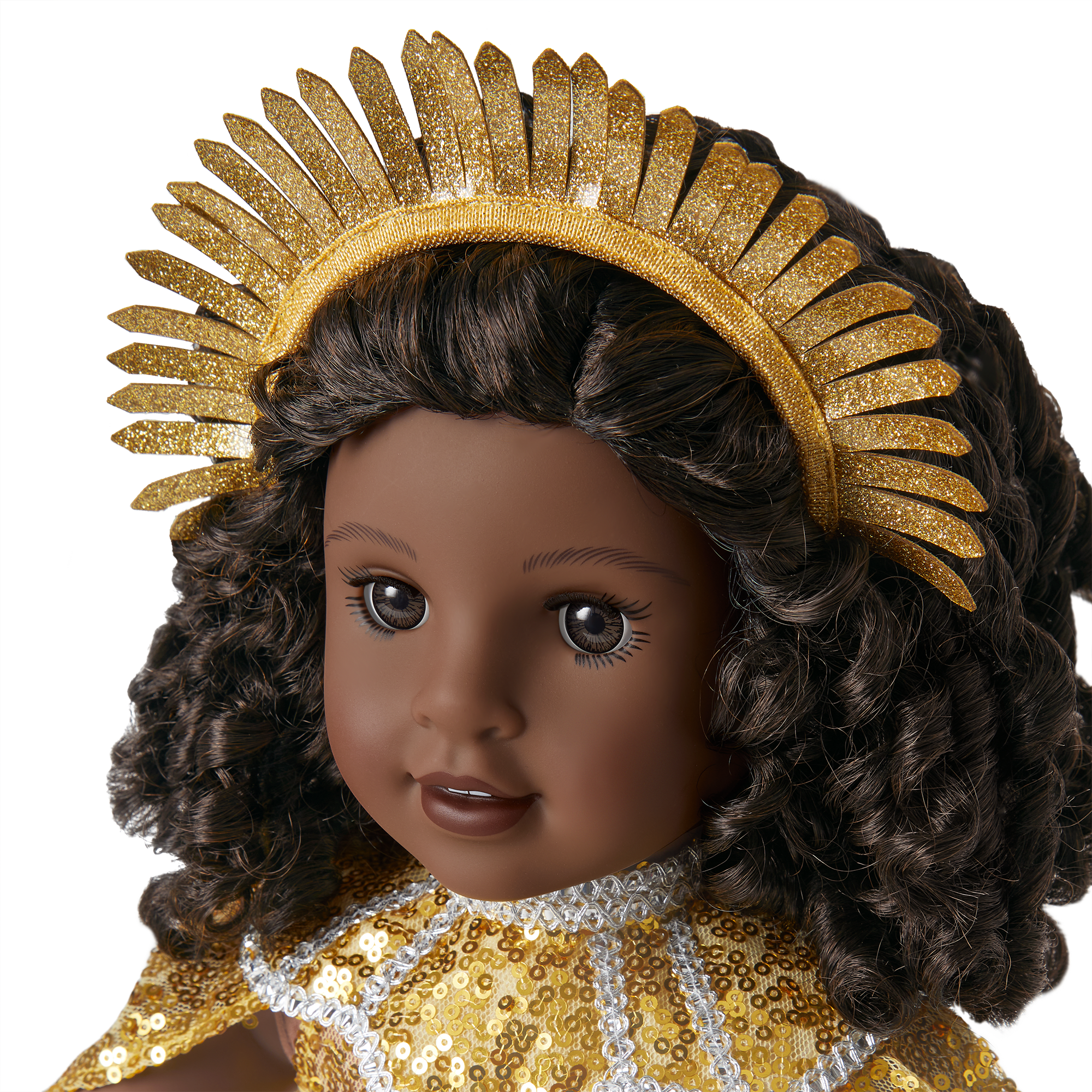 18 Inch Doll Sequin Gown & Capelet Outfit - Glamorous Historical Costume for American Girl Dolls | Perfect for Tea Parties, Photo Shoots & Dress-Up Play