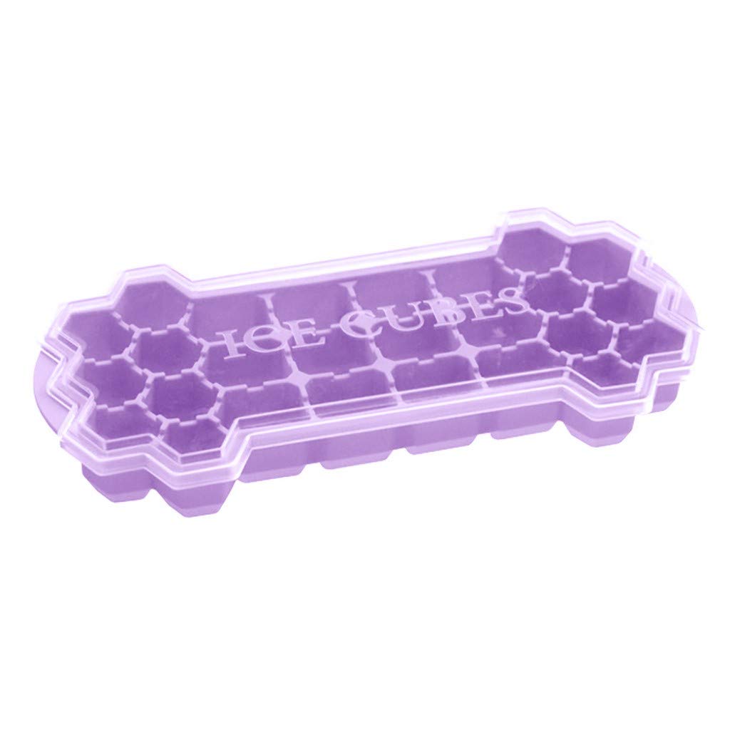 Silicone Ice Cube Tray with Honeycomb Shape - Reusable BPA-Free Ice Cube Maker for Cocktails, Drinks & Beverages - Perfect for Parties, Home Bars & Kitchen Use
