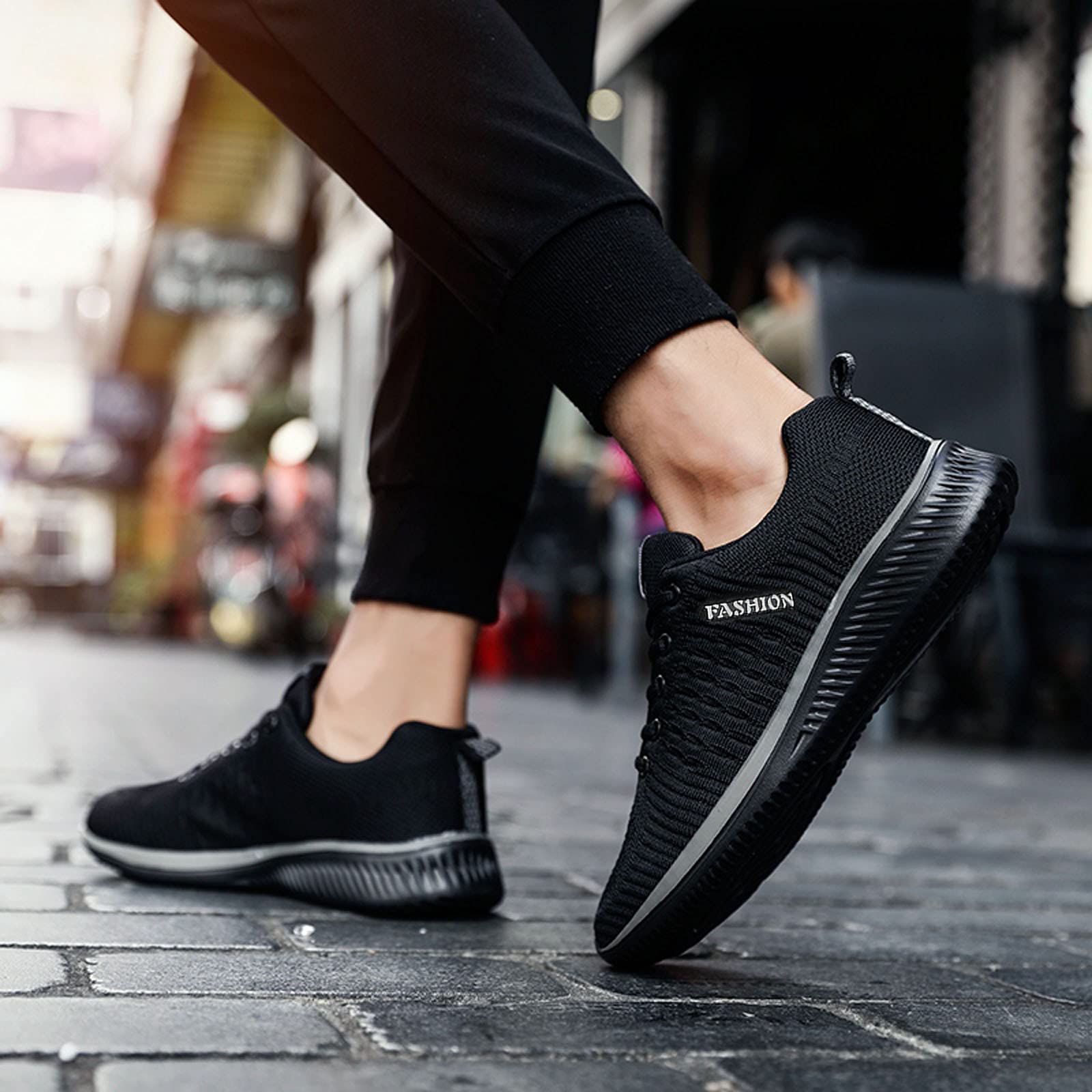 **Women's Comfortable Slip-On Sneakers with Arch Support - Dressy Walking Shoes for Women, Wide Toe Box, Black, Size 8.5 - Perfect for Work, Travel & Casual Wear**