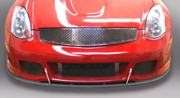 2003-2007 Infiniti G35 Coupe Front Bumper Lip Splitter - STILLEN Series 2 Fascia Spoiler (Part #1036009SP) - Enhances Aerodynamics & Sporty Look for Street Racing & Car Shows