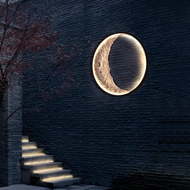 Wall Moon Light Outdoor LED Lighting - Waterproof Decorative Light for Garden, Patio, and Backyard - Perfect for Romantic Nights and Outdoor Decor