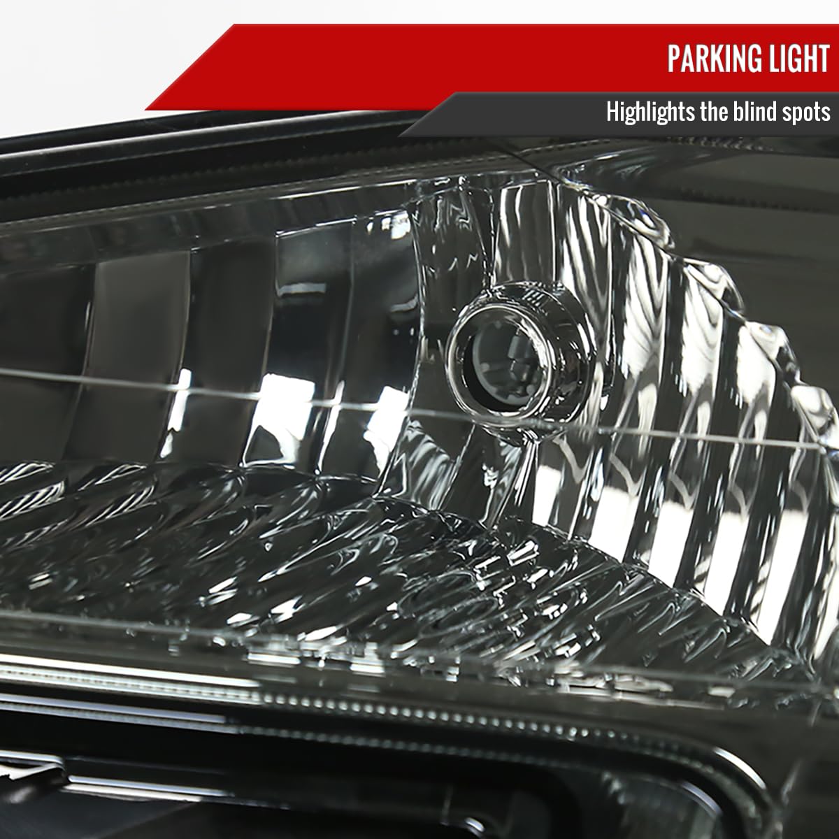 05-09 Chevy Equinox Smoke Headlights Pair - Left & Right Replacement Lamps for Enhanced Style & Night Visibility | Perfect for Off-Roading, Night Driving & Custom Car Upgrades