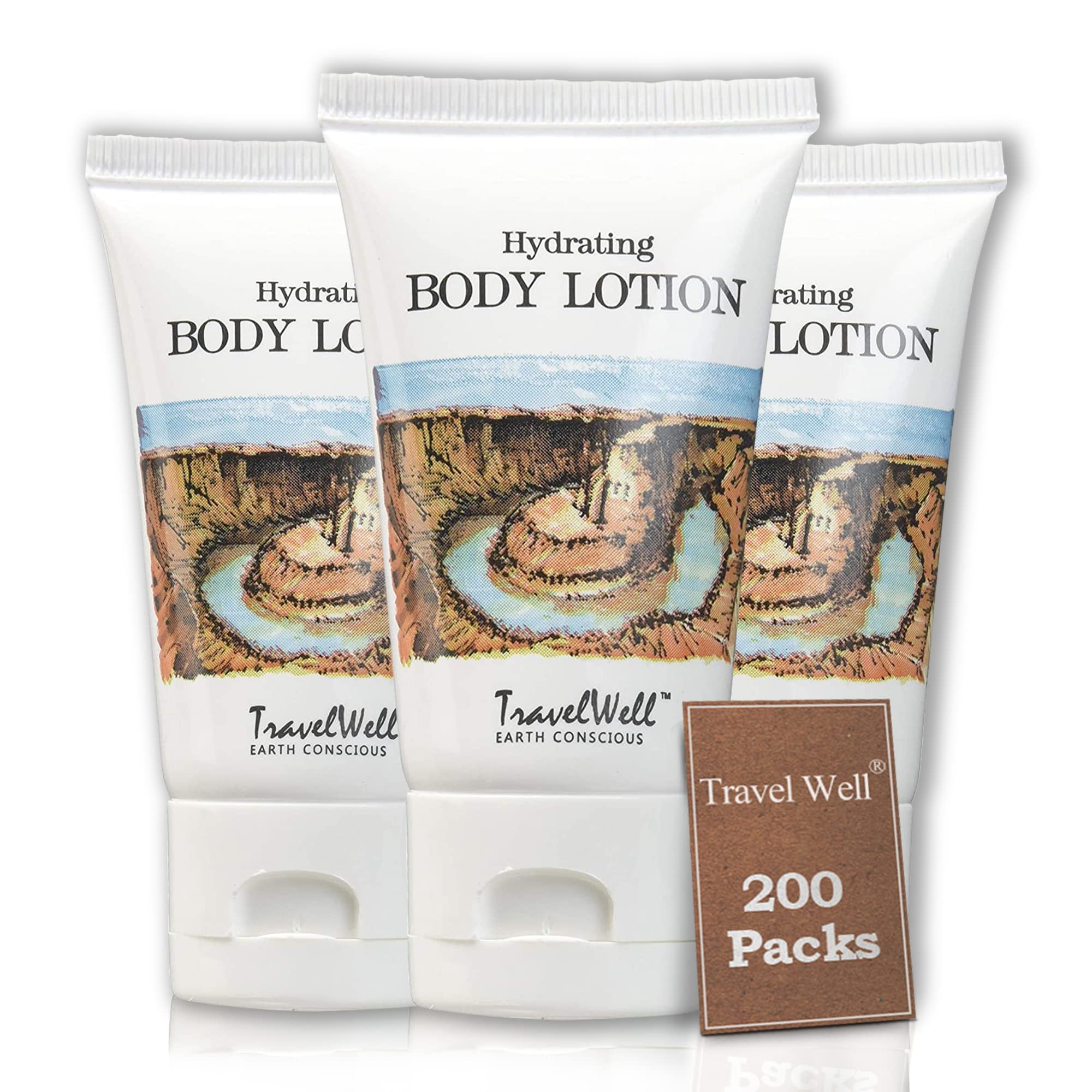 **Landscape Series Travel Size Lotion 1.0 Fl Oz (30ml) – Individually Wrapped, 200 Tubes per Box | Bulk Hotel Toiletries for Travel, Hospitality & Guest Amenities | Perfect for Hotels, Airlines, Spas & Corporate Gifts**
