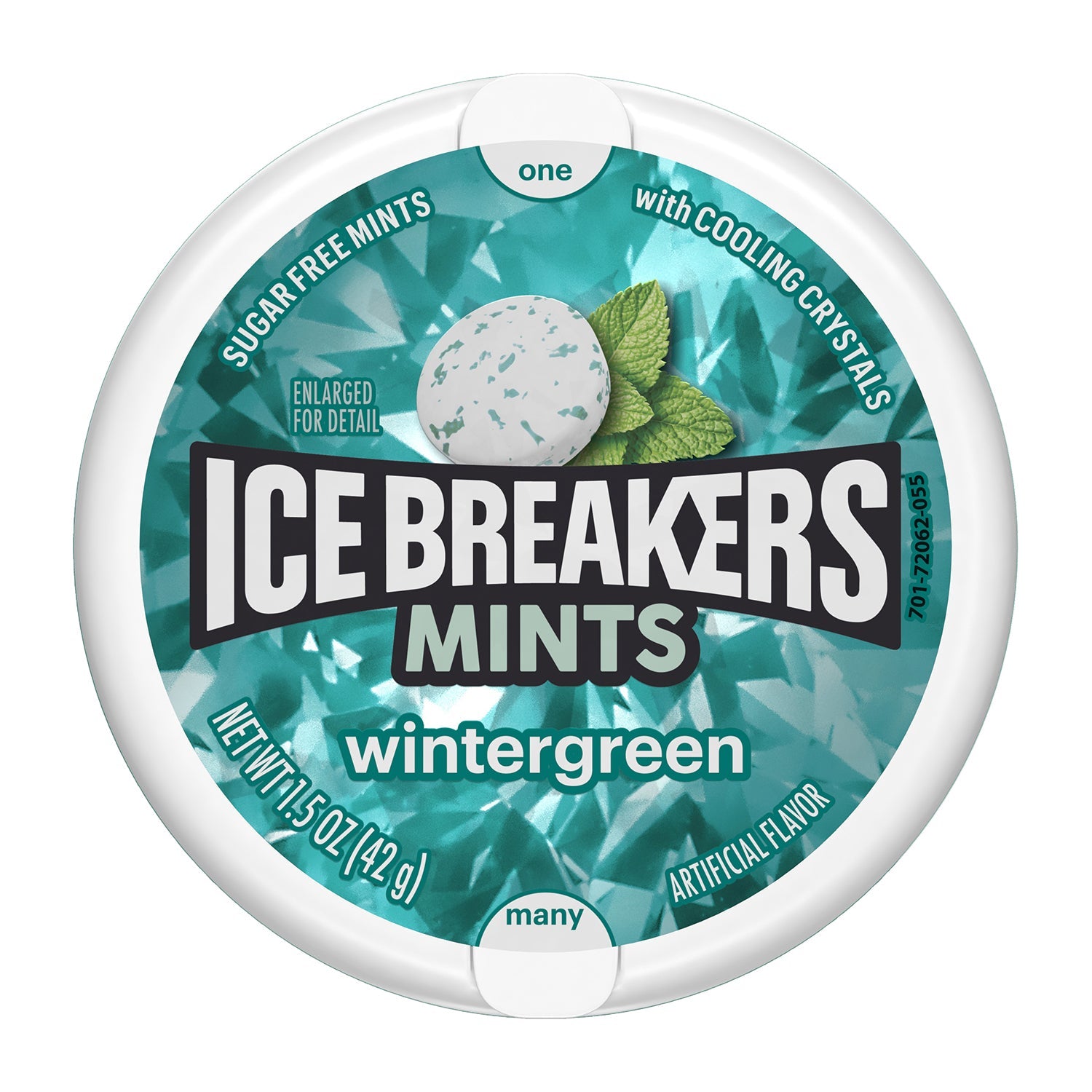 Hershey Ice Breaker Mints Wintergreen Flavor | 8 Count Box | Fresh Breath Mints for Office, Travel & After Meals