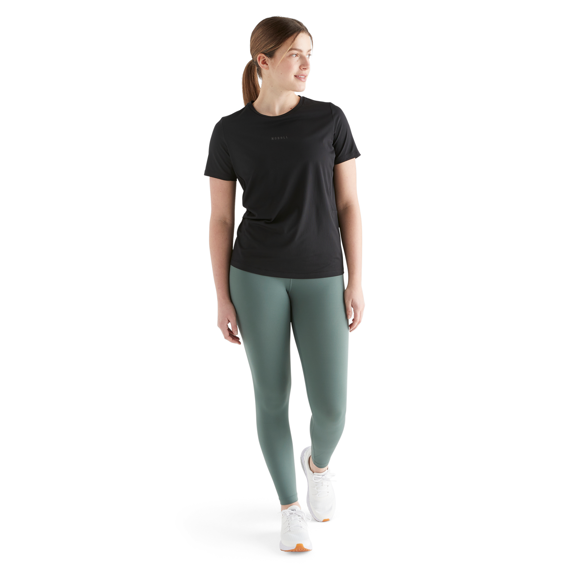 Deltapeak® Women's Micro Textured Tee - Soft & Breathable Short Sleeve Shirt for Casual Wear, Workout & Everyday Comfort