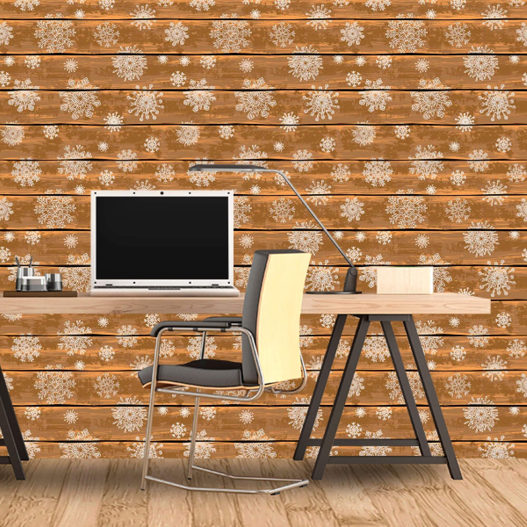 White Faux Themed Peel and Stick Removable Wallpaper 6229 - Self-Adhesive Decorative Wall Covering for Bedroom, Living Room & Office Decor