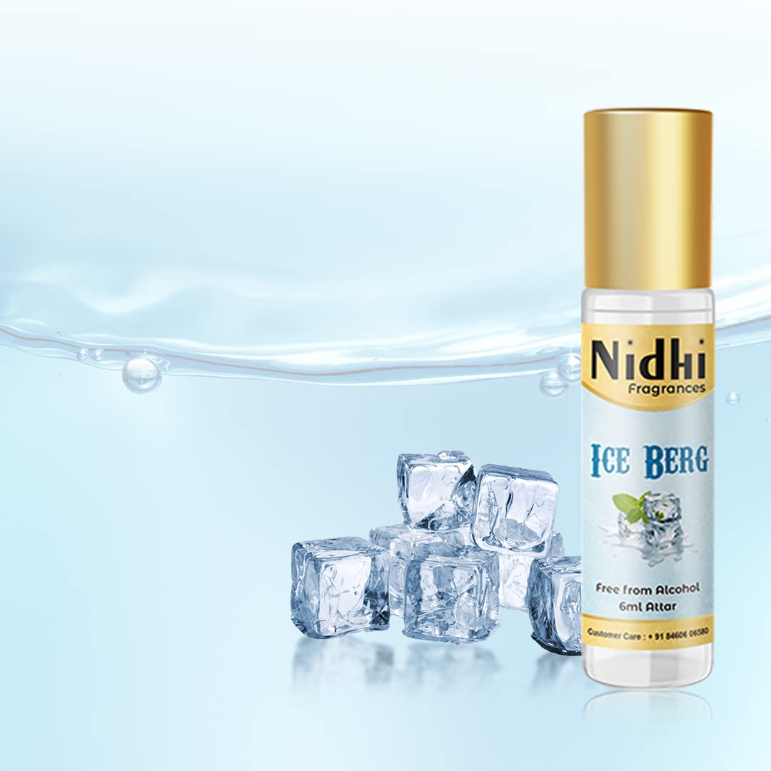 Nidhi Herbal Ice Berg Perfume Flora Attar - Pure & Long-Lasting Fragrance for Men & Women (12ml) - Perfect for Daily Wear, Special Occasions & Gifting