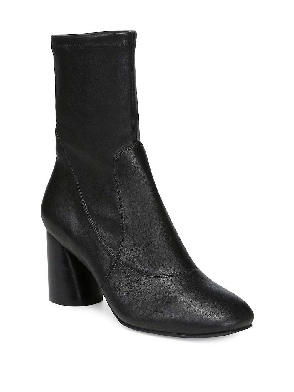 Donald J Pliner Women's Gisele2 Square Toe Ankle Boots - Black Leather Fashion Booties Size 10.0 | Comfortable & Stylish for Office, Night Out & Fall Wardrobe