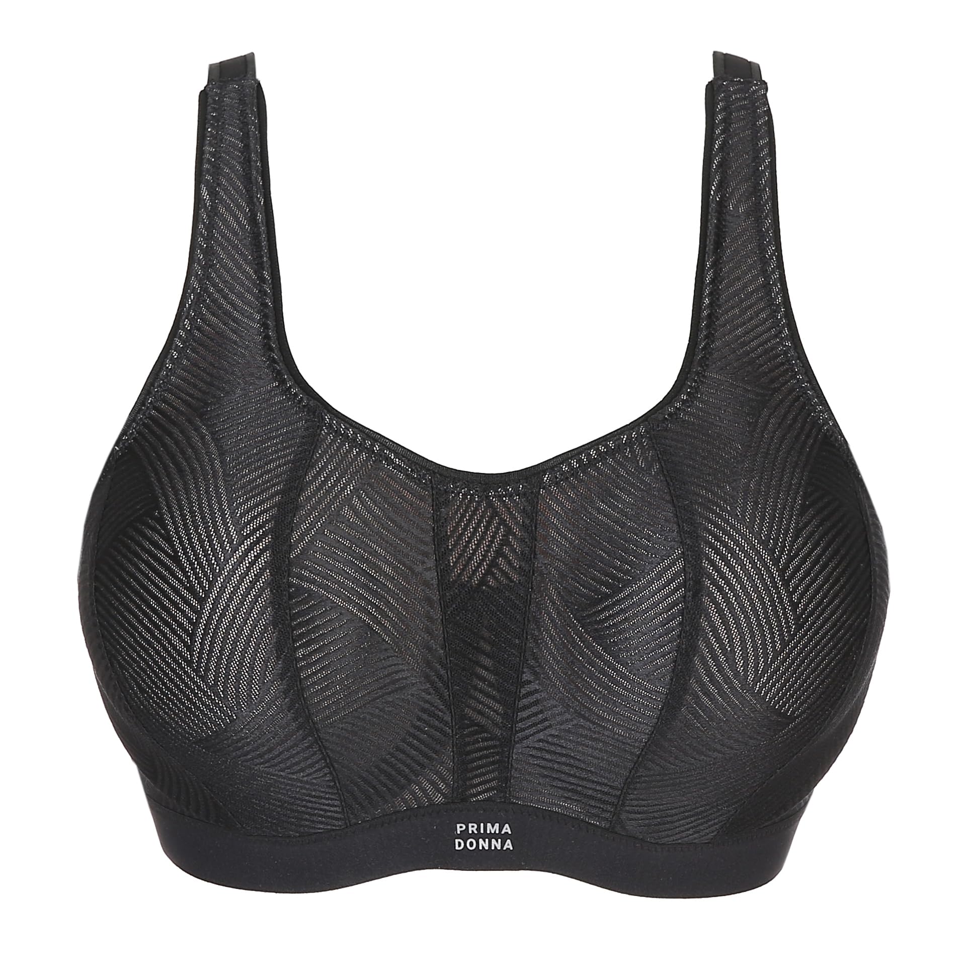 PrimaDonna Women's The Game Padded Sports Bra - High Impact Support for Running, Yoga & Gym Workouts - Comfortable Wireless Activewear Top (6000516)