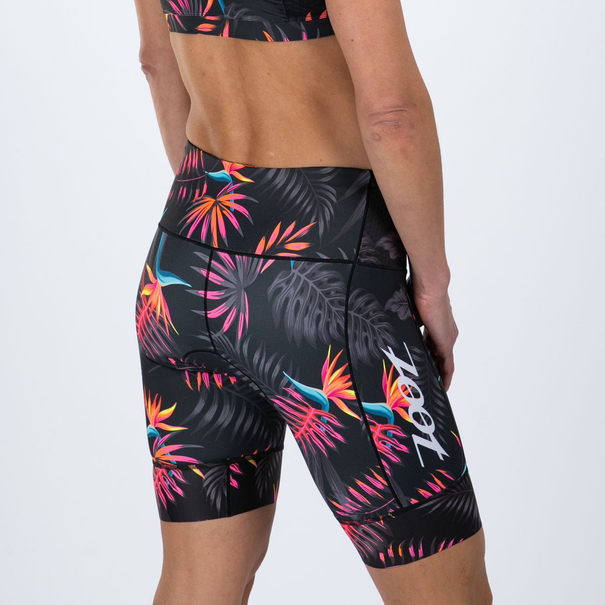 Women's Ltd Tri 8 Short - Tropical Magic Print Running Shorts for Women | Perfect for Gym, Yoga & Summer Workouts