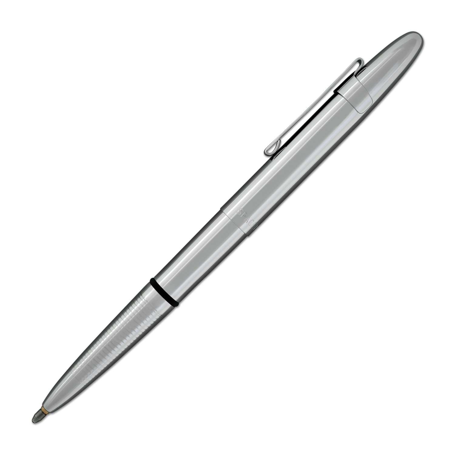 Fisher Space Pen Bullet Ballpoint Pen - Chrome Finish with Clip - Compact & Refillable for Everyday Carry, Outdoor Adventures, and Zero Gravity Writing
