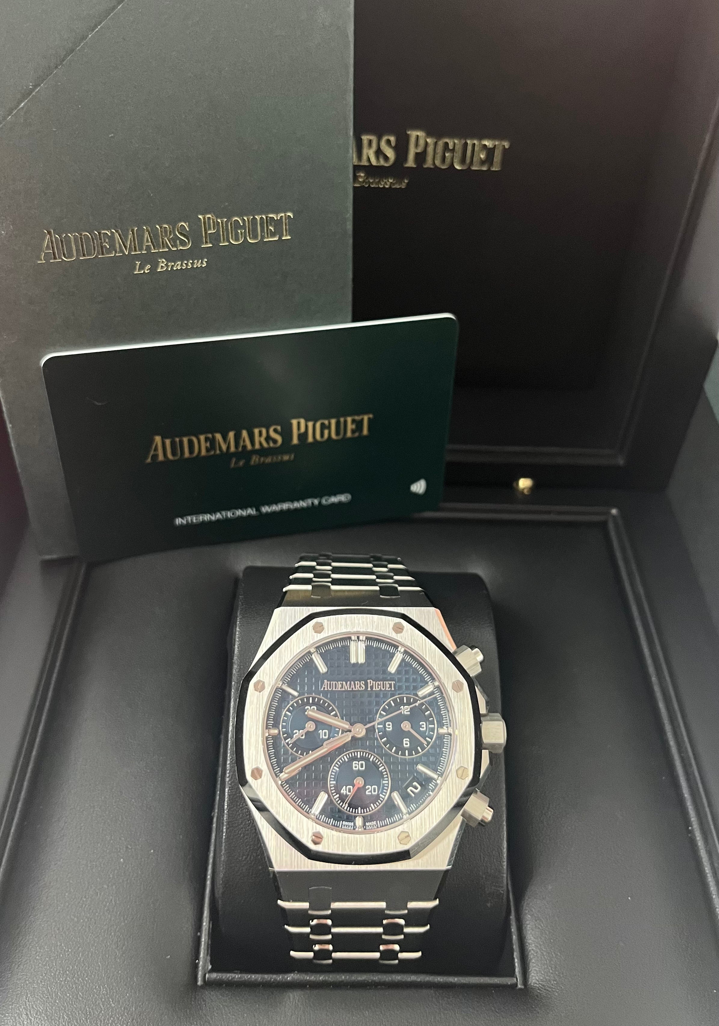 Audemars Piguet Royal Oak 50th Anniversary Men's Watch - 26240ST.OO.1320ST.01 - Stainless Steel Bracelet, Blue Dial - Luxury Timepiece for Special Occasions & Collectors
