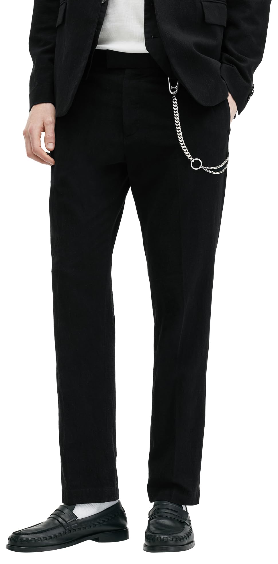 Men's Heron Tailored Straight Leg Dress Pants - Slim Fit Office Trousers for Business & Formal Occasions