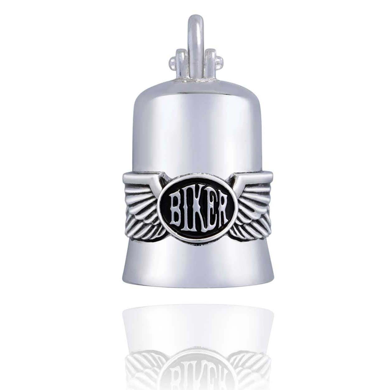 Premium Biker Wings Road Bell - Loud & Durable Motorcycle Accessory for Safety - Perfect for Harley, Cruiser & Touring Bikes
