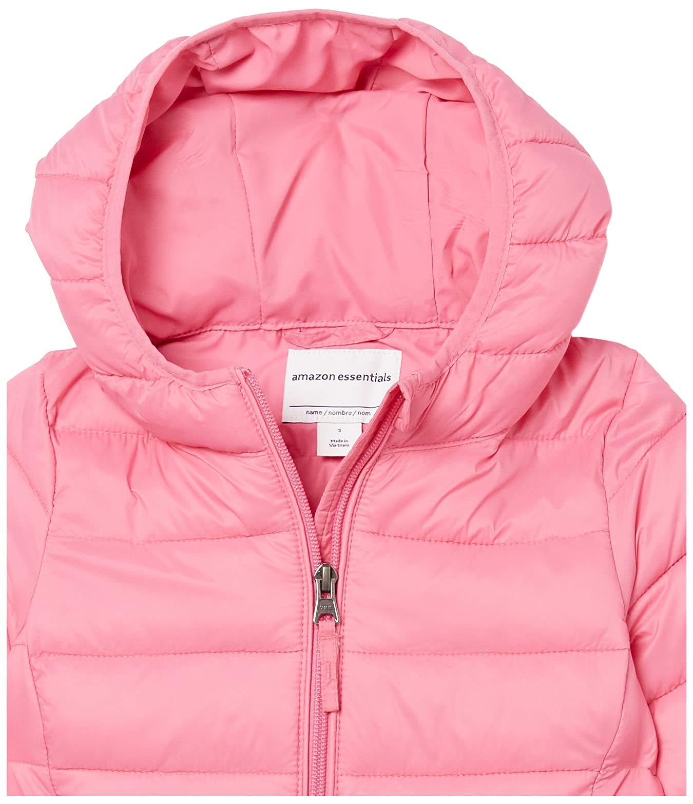 Amazon Essentials Girls & Toddlers' Lightweight Hooded Puffer Jacket - Warm Winter Coat for Outdoor Play, School & Daily Wear